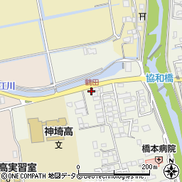 鶴田周辺の地図