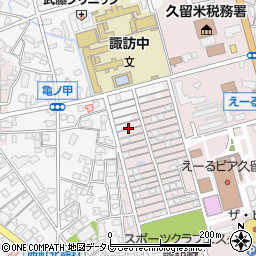 福岡県久留米市西町1830周辺の地図