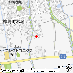 佐賀県神埼市神埼町本堀2952-16周辺の地図