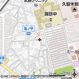 福岡県久留米市西町1057周辺の地図