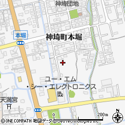 佐賀県神埼市神埼町本堀3127周辺の地図