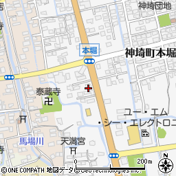 佐賀県神埼市神埼町本堀3259周辺の地図