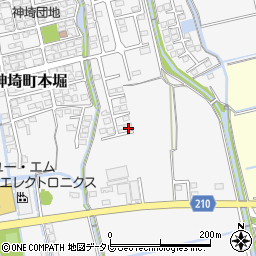 佐賀県神埼市神埼町本堀2952-14周辺の地図