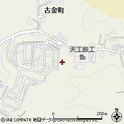 大分県日田市古金町周辺の地図