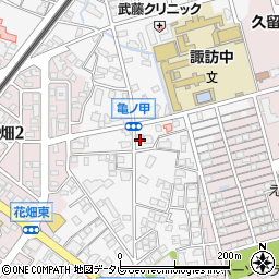 福岡県久留米市西町1077周辺の地図