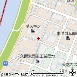 株式会社九州紙工周辺の地図