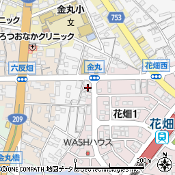 福岡県久留米市花畑1丁目14周辺の地図