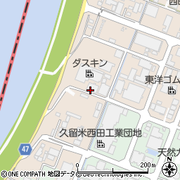 ダスキン福岡南工場周辺の地図