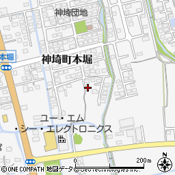 佐賀県神埼市神埼町本堀3033周辺の地図