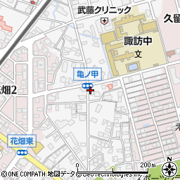 福岡県久留米市西町1078-4周辺の地図