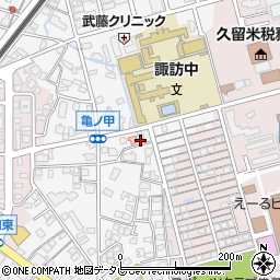 福岡県久留米市西町1060周辺の地図