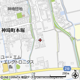 佐賀県神埼市神埼町本堀2952周辺の地図
