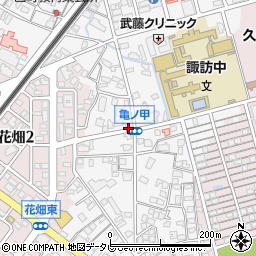 福岡県久留米市西町1078-21周辺の地図