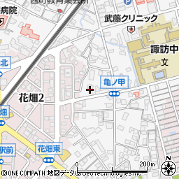 福岡県久留米市西町1090-1周辺の地図