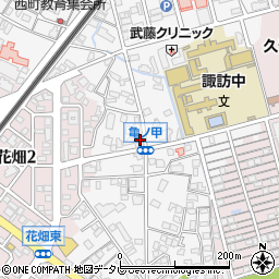 福岡県久留米市西町1078-22周辺の地図