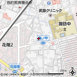 福岡県久留米市西町1078周辺の地図