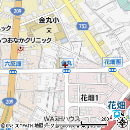 福岡県久留米市花畑1丁目1周辺の地図