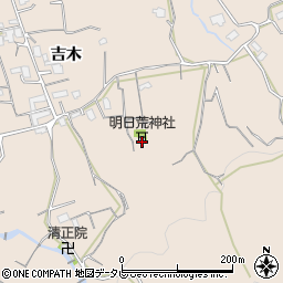 福岡県久留米市草野町吉木1869周辺の地図
