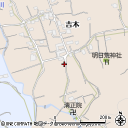 福岡県久留米市草野町吉木1805-1周辺の地図