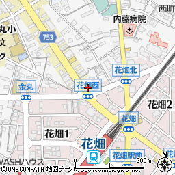 古賀庄菓子舗本店周辺の地図