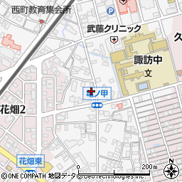 福岡県久留米市西町1078-24周辺の地図