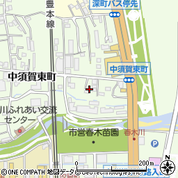 大分県別府市中須賀東町10組周辺の地図