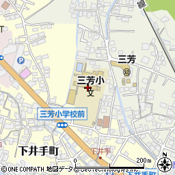 日田市立三芳小学校周辺の地図