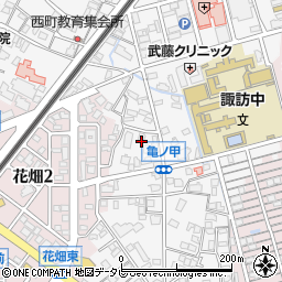 福岡県久留米市西町1091周辺の地図