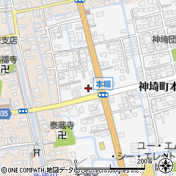 佐賀銀行三田川支店周辺の地図