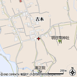 福岡県久留米市草野町吉木1808周辺の地図