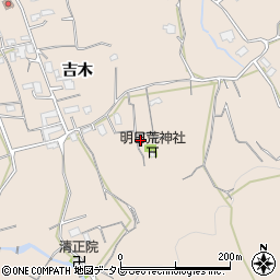福岡県久留米市草野町吉木1871周辺の地図