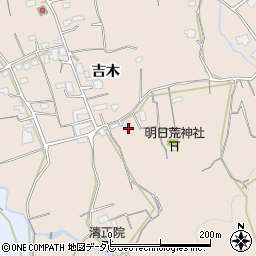福岡県久留米市草野町吉木1880周辺の地図