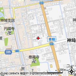 佐賀県神埼市神埼町本堀3184周辺の地図