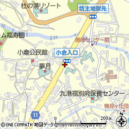 小倉周辺の地図