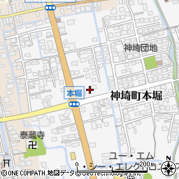 佐賀県神埼市神埼町本堀3193周辺の地図
