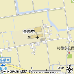 佐賀市立金泉中学校周辺の地図