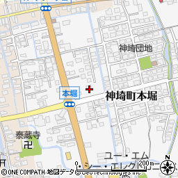 佐賀県神埼市神埼町本堀3193-1周辺の地図