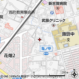 福岡県久留米市西町1095周辺の地図