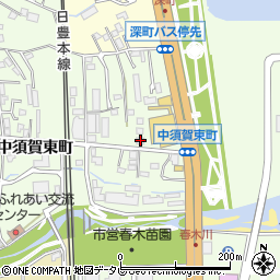 大分県別府市中須賀東町7組-1周辺の地図