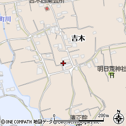 福岡県久留米市草野町吉木1703周辺の地図