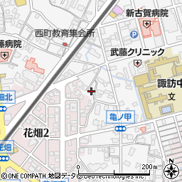 福岡県久留米市西町1098-8周辺の地図