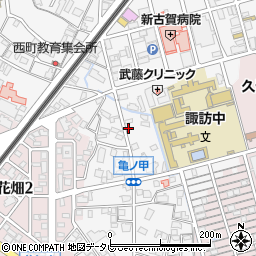 福岡県久留米市西町1096周辺の地図
