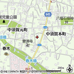 大分県別府市北石垣1358周辺の地図