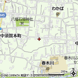 大分県別府市中須賀東町8組周辺の地図