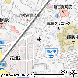 福岡県久留米市西町1098周辺の地図