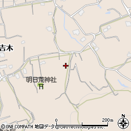 福岡県久留米市草野町吉木1908周辺の地図