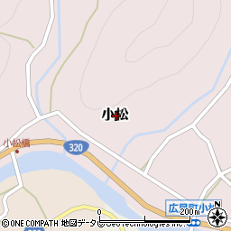 愛媛県北宇和郡鬼北町小松周辺の地図