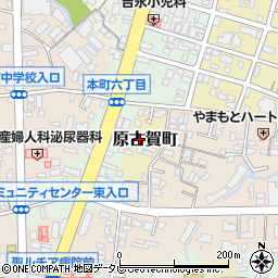 福岡県久留米市原古賀町10周辺の地図