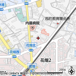 福岡県久留米市西町1132周辺の地図