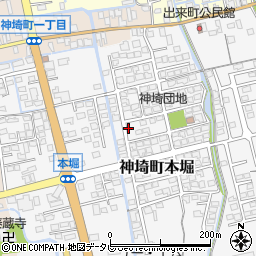 佐賀県神埼市神埼町本堀3150-24周辺の地図